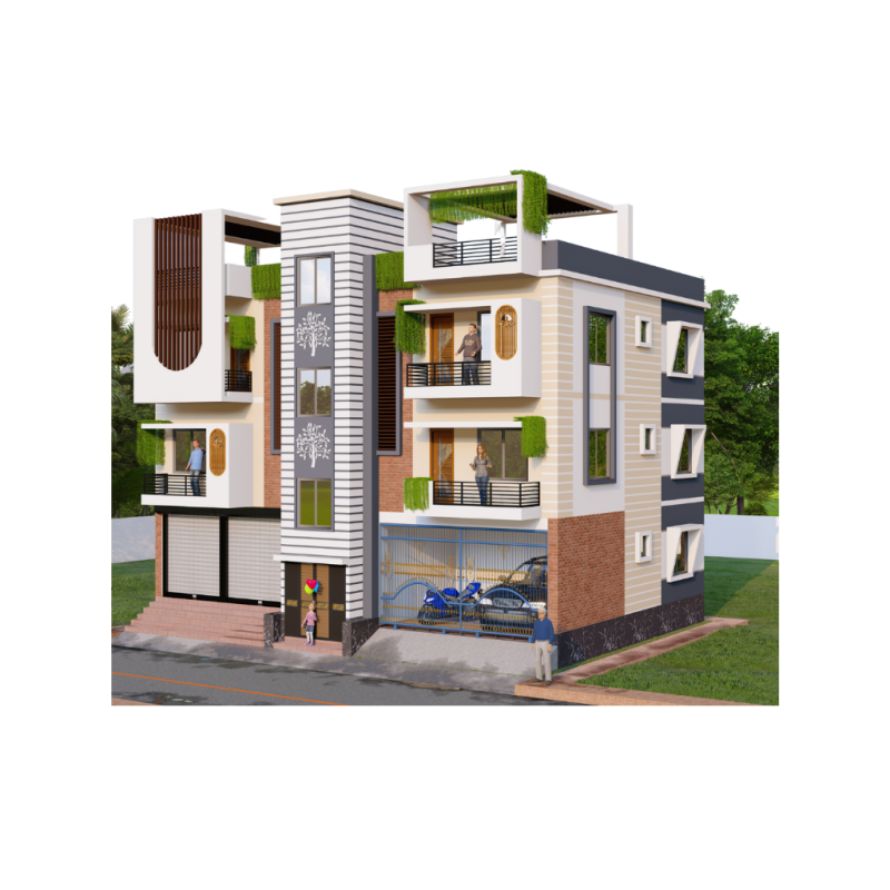 46'x37' Three-story modern house